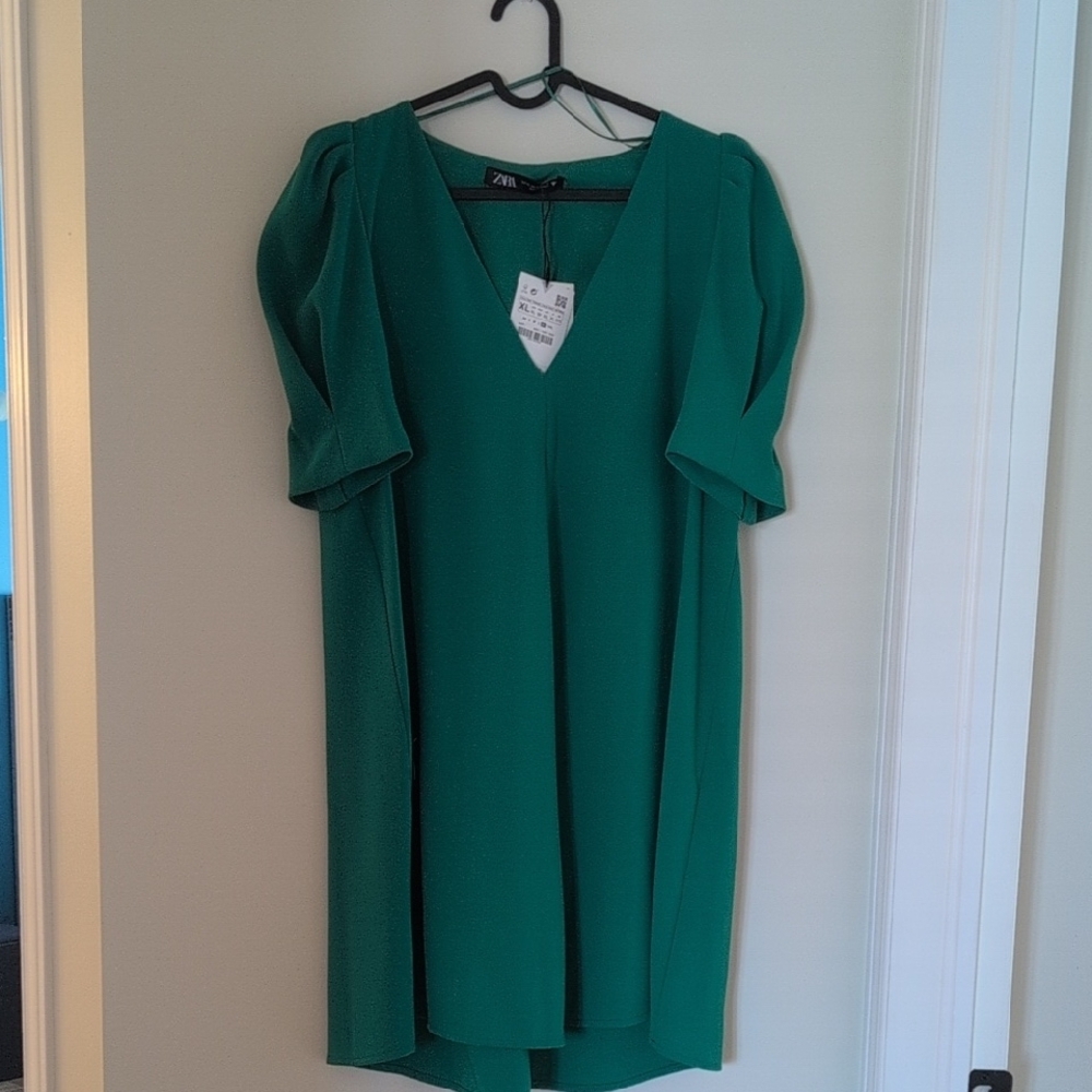 Zara Green Mini Dress